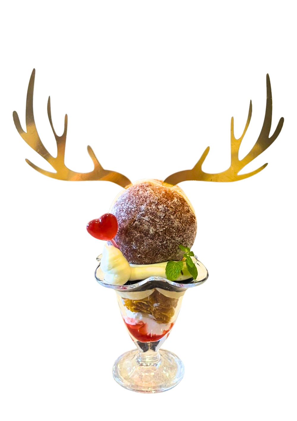 神鹿ドーナツパフェ